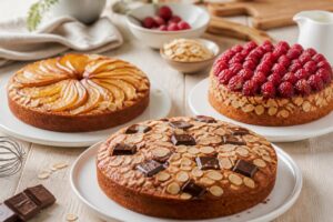 découvrez nos recettes gourmandes de gâteau amande, associant chocolat, poire ou framboise pour des desserts savoureux et fondants.